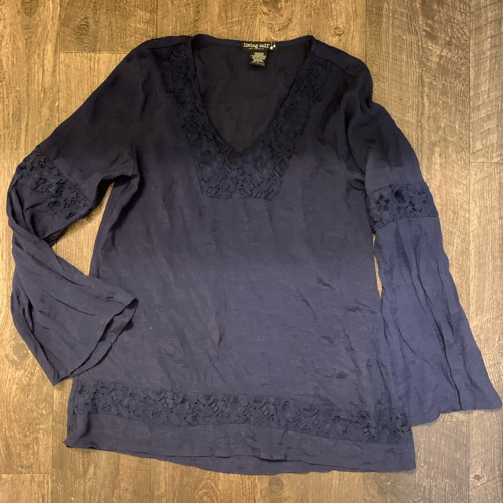 Dark Blue Top